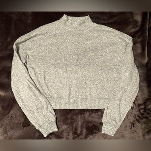 SO Cropped Gray Sweater